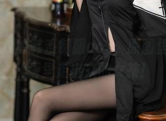 许岚LAN的韩系制服cos，原图里简直像从画里走出来的女孩！