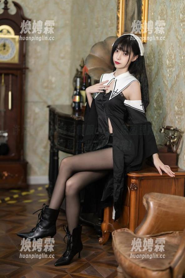 许岚LAN的韩系制服cos，原图里简直像从画里走出来的女孩！
